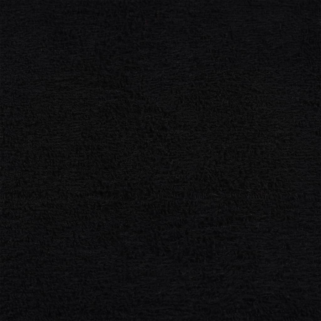 Sauna towels 10 pcs FROGN black 80x200 cm 100% cotton