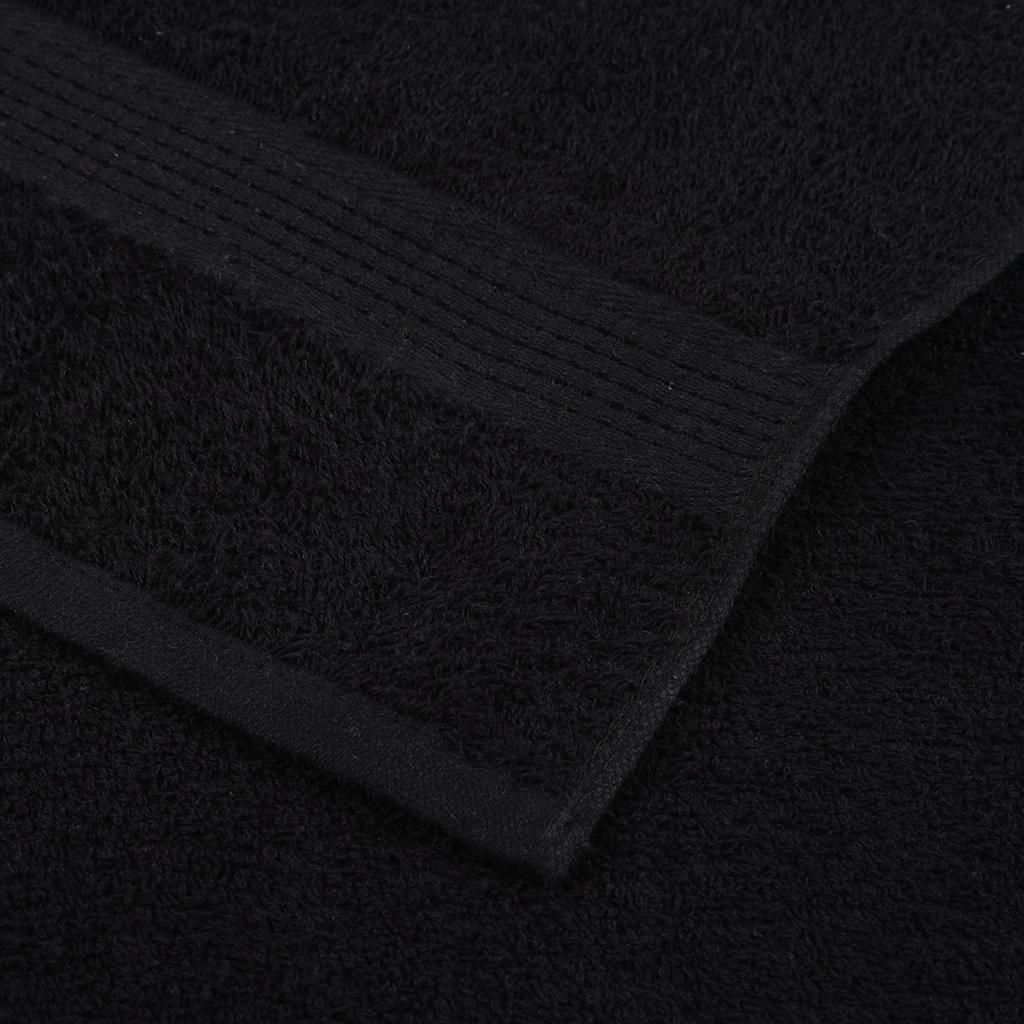 Sauna towels 10 pcs FROGN black 80x200 cm 100% cotton