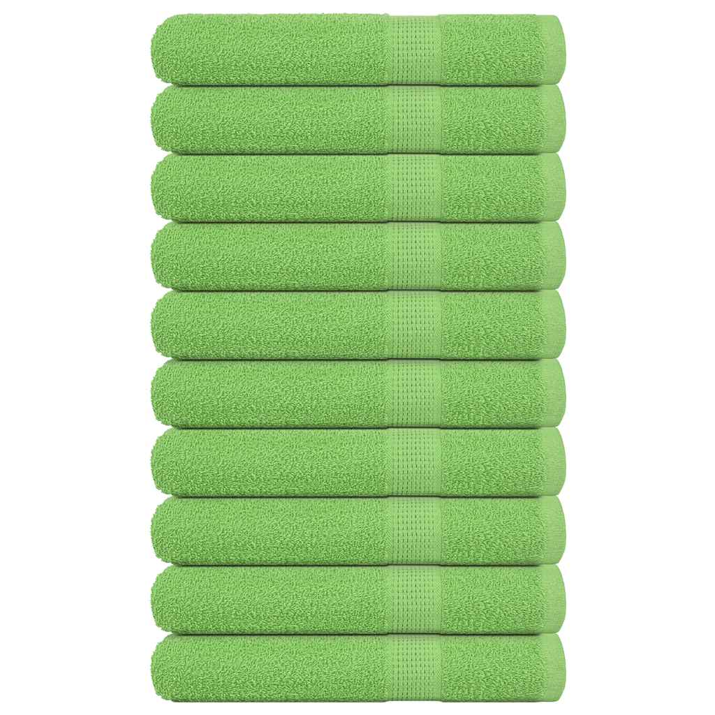 Sauna towels 10 pcs FROGN apple green 80x200 cm 100% cotton