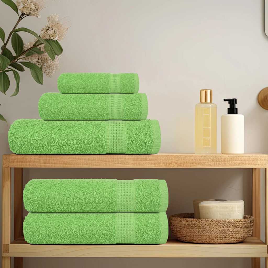 Sauna towels 10 pcs FROGN apple green 80x200 cm 100% cotton