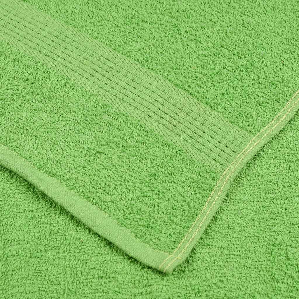 Sauna towels 10 pcs FROGN apple green 80x200 cm 100% cotton