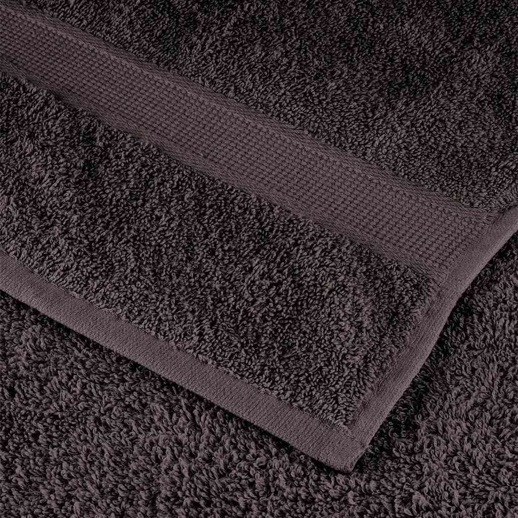 12-piece towel set in anthracite 360 ​​gsm 100% cotton