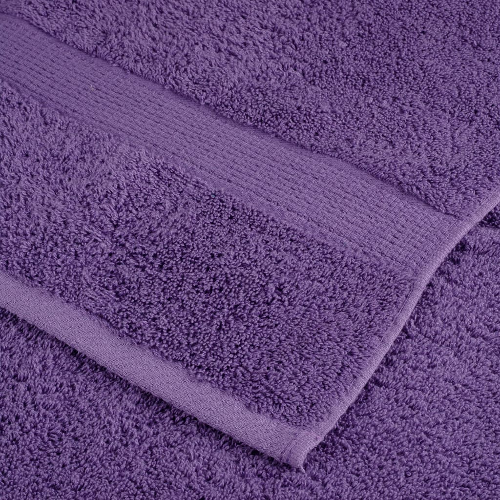 Premium Pyyhkeet SOLUND 4 kpl violetti 80x200 cm 600 gsm