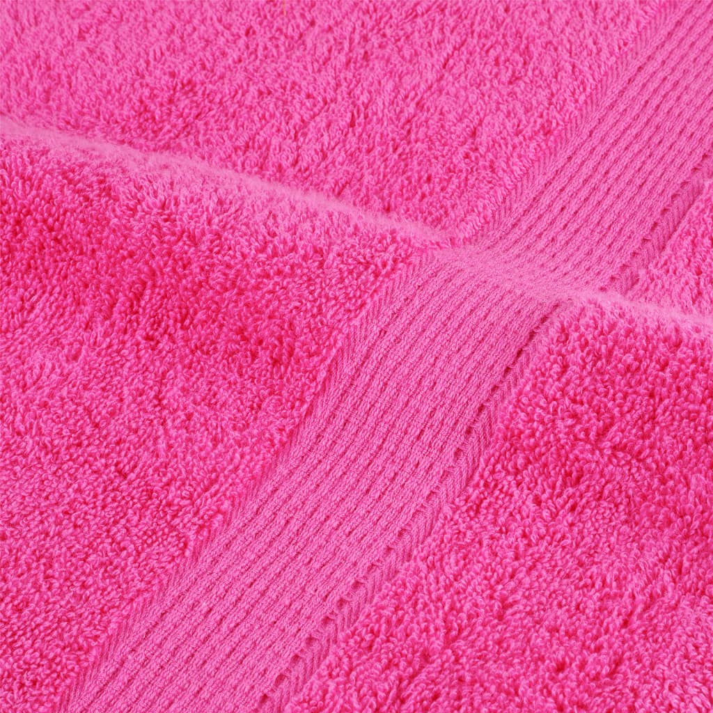 Premium Pyyhkeet SOLUND 10 kpl pinkki 100x200 cm 600 gsm