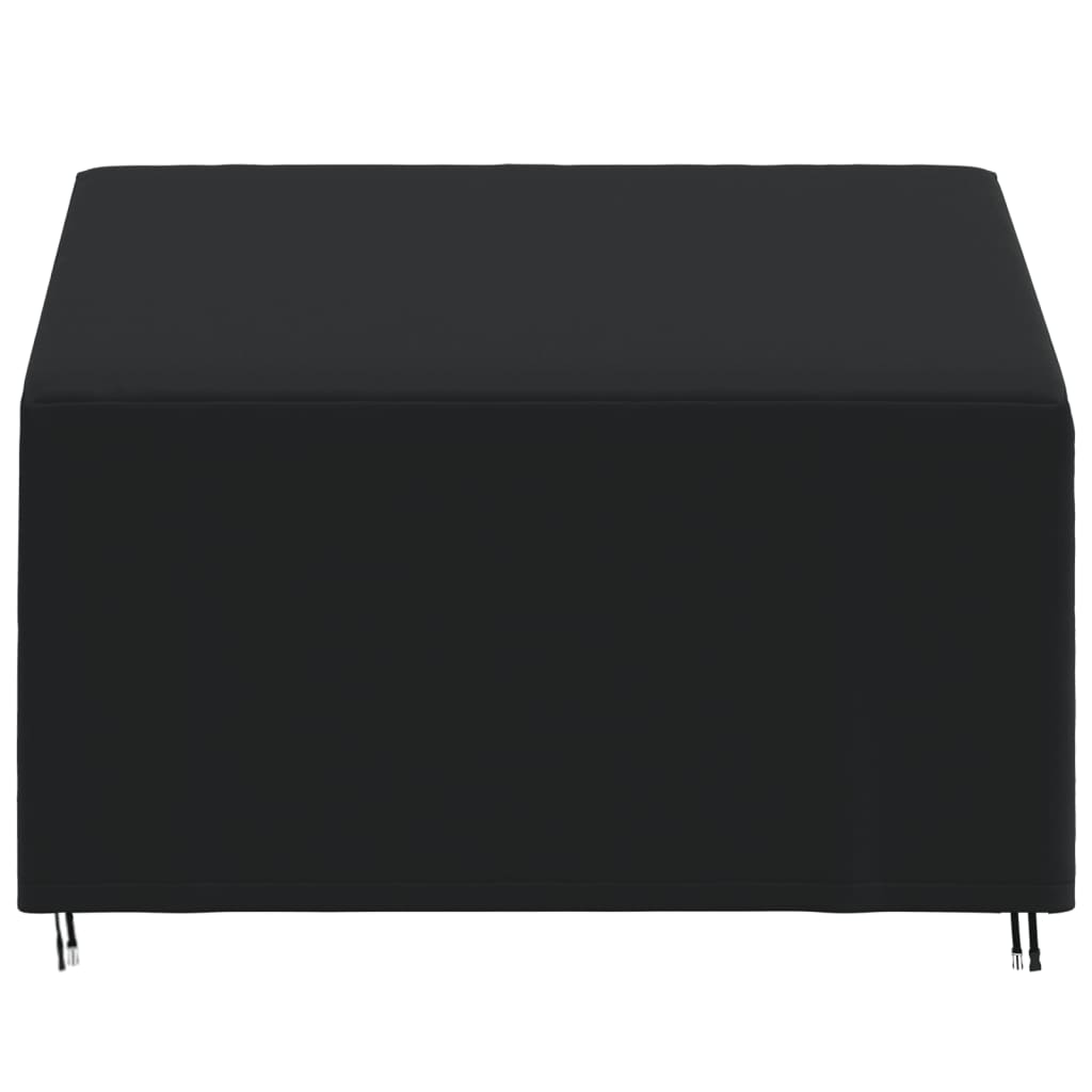 2-seater Bench cover black 134x70x65/94 cm 420D Oxford