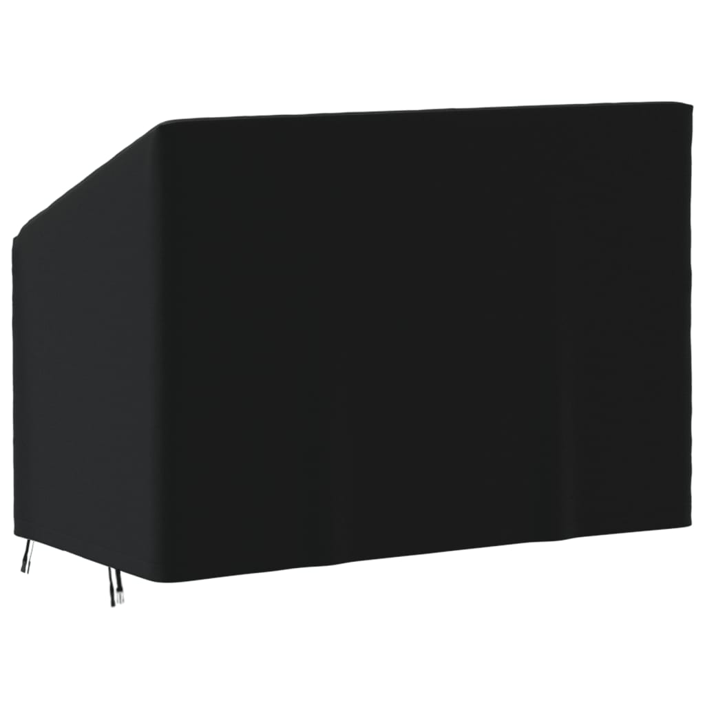 2-seater Bench cover black 134x70x65/94 cm 420D Oxford