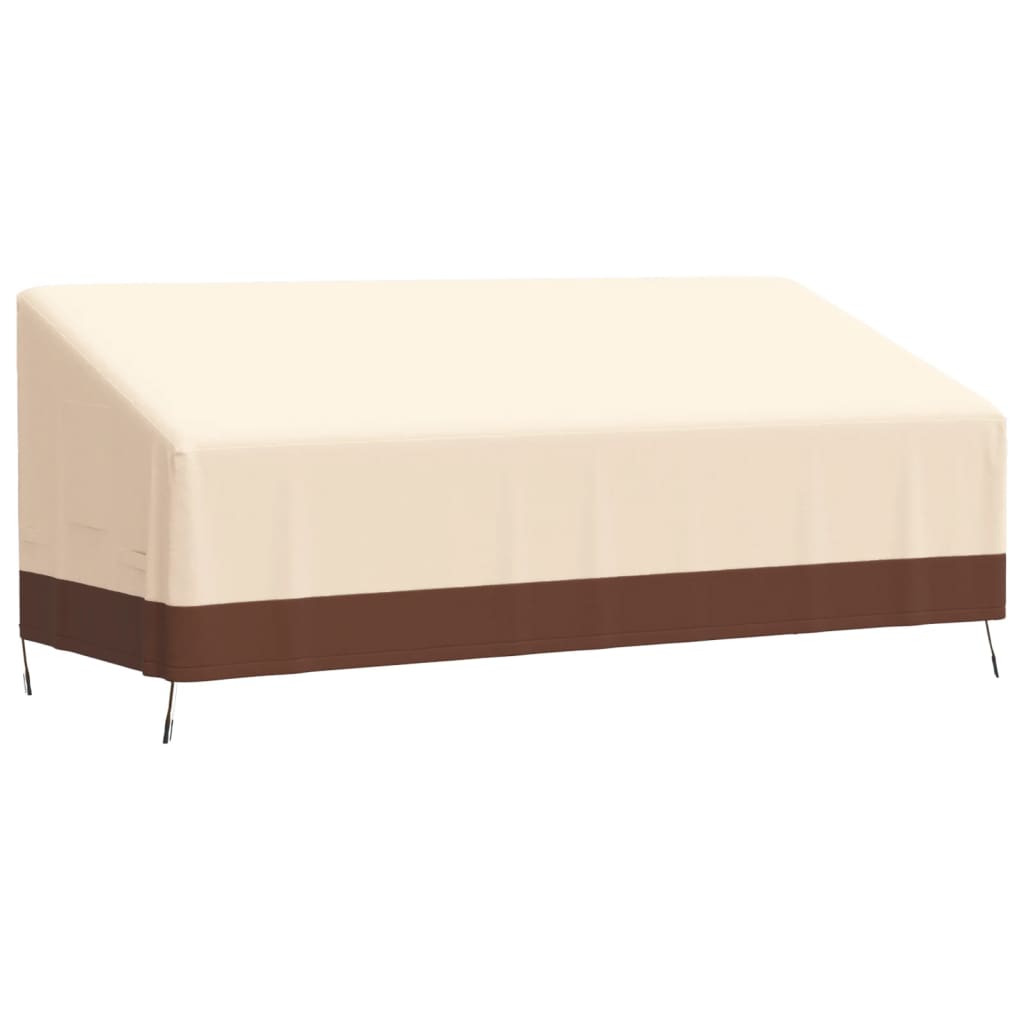 3-istuttava Penkinsuoja beige 204x86x48/73 cm 600D Oxford