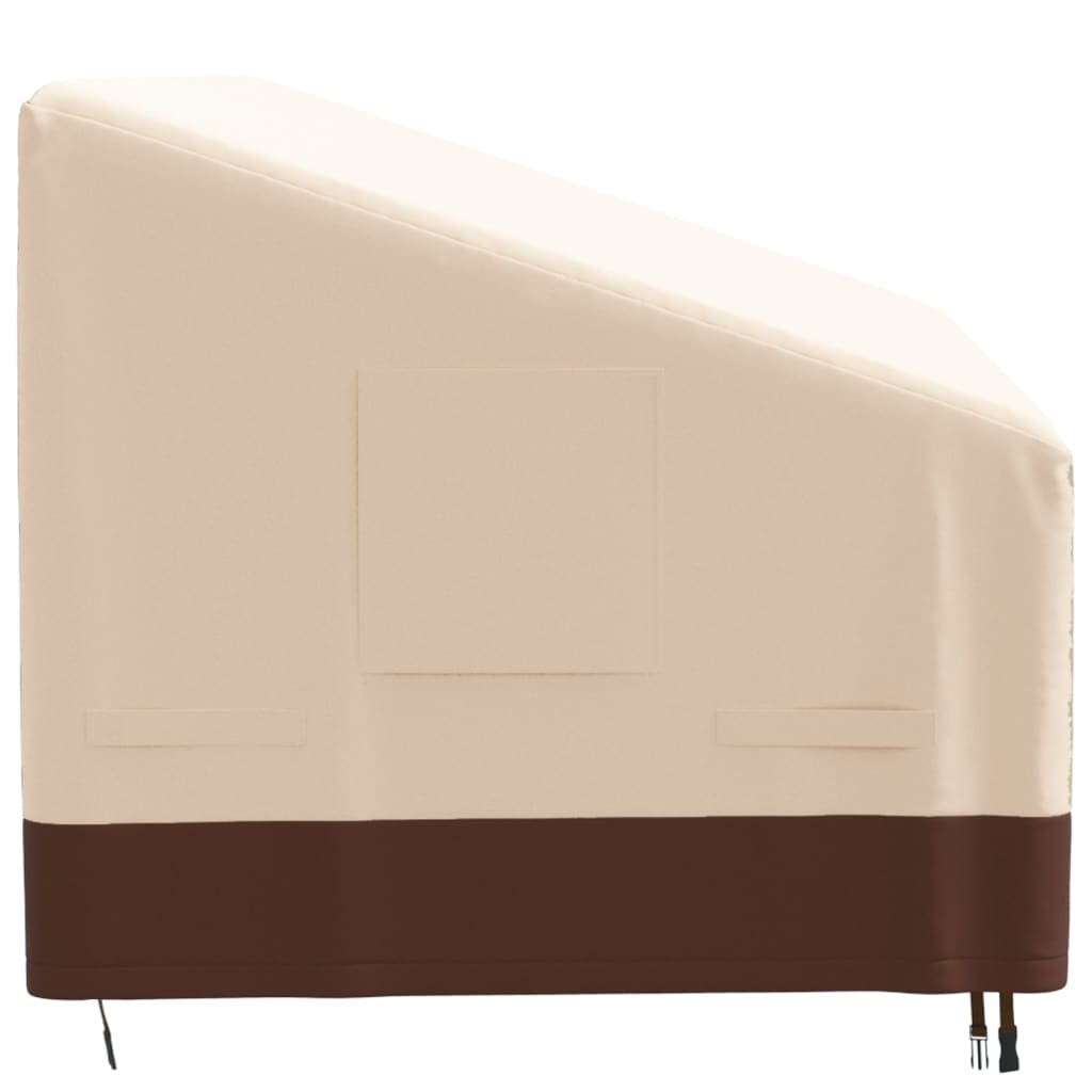 3-istuttava Penkinsuoja beige 204x86x48/73 cm 600D Oxford