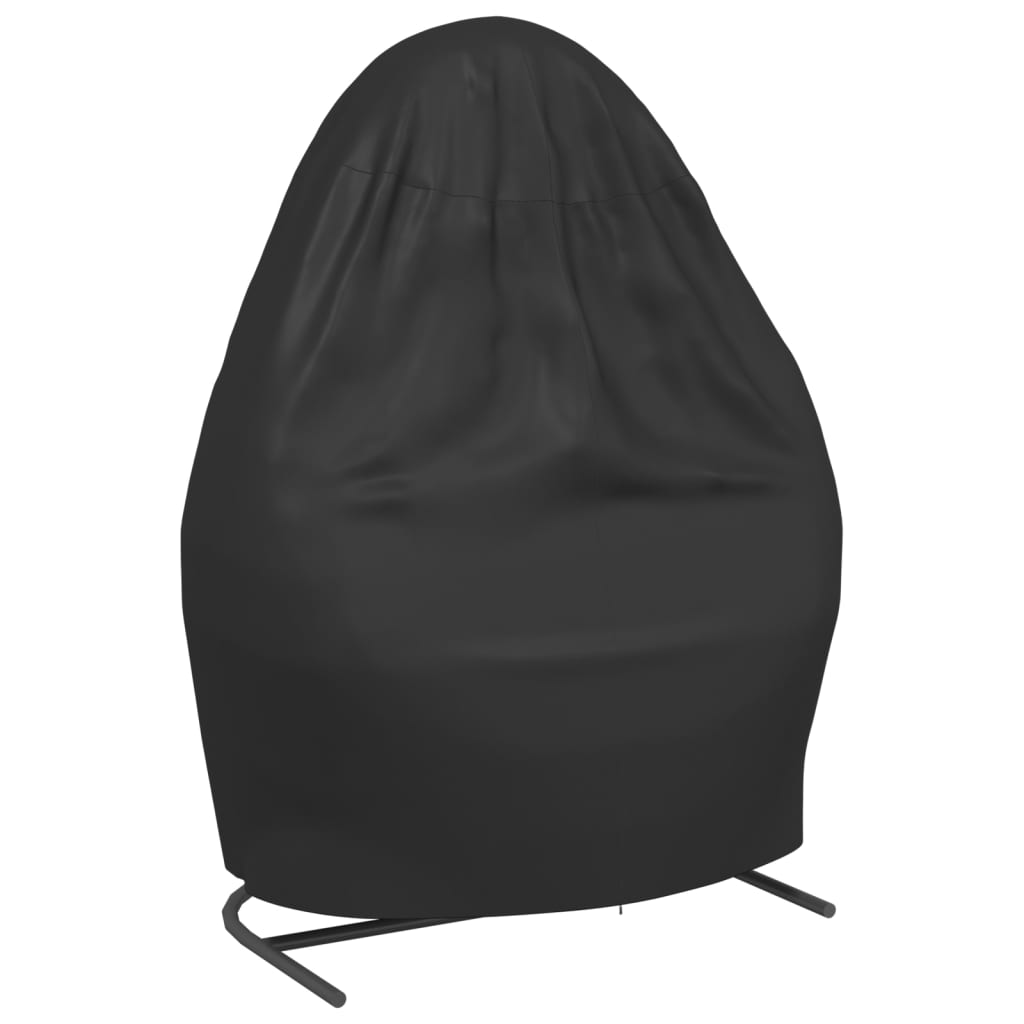 2-person hanging chair cover black Ø 146x210 cm 420D Oxford