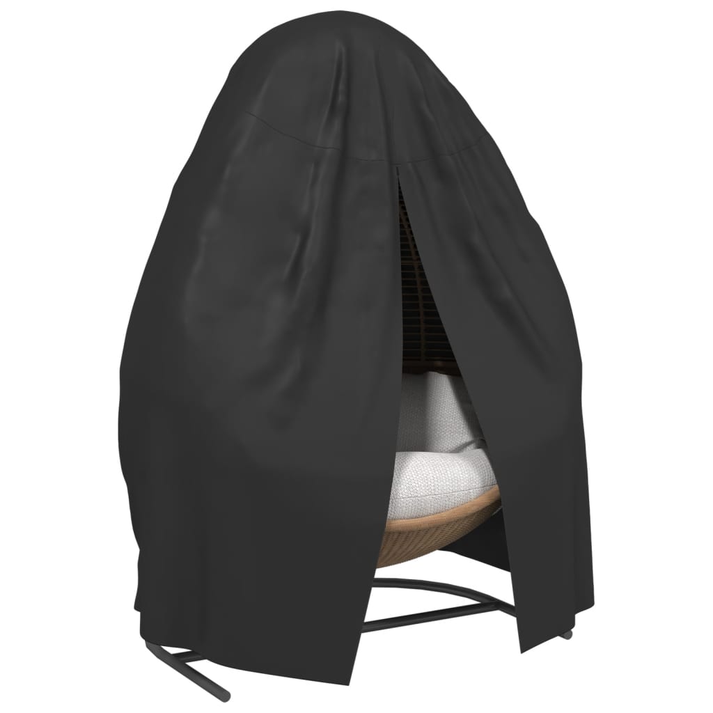 2-person hanging chair cover black Ø 146x210 cm 420D Oxford