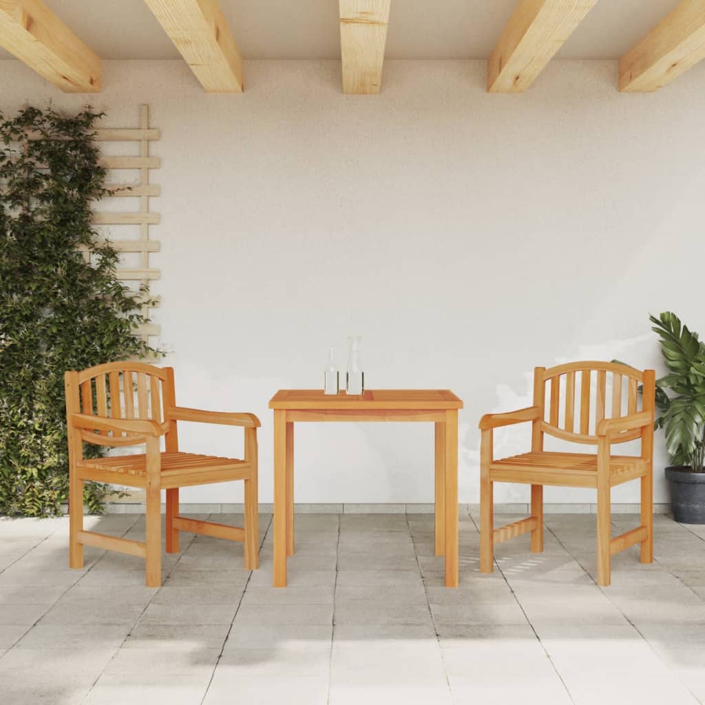 3-piece outdoor dining set solid teak