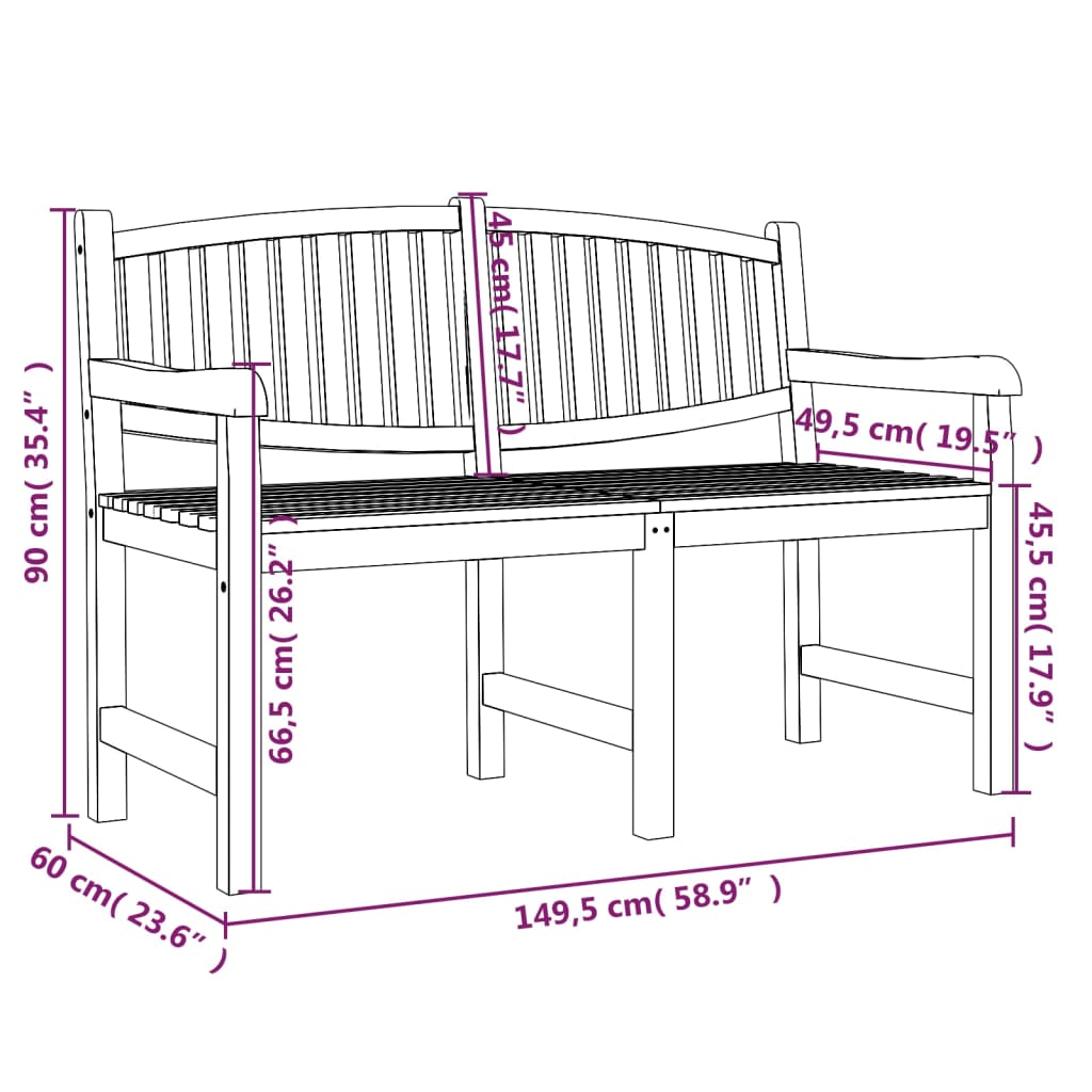 3-piece outdoor dining set solid teak