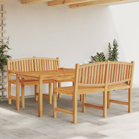 3-piece outdoor dining set solid teak