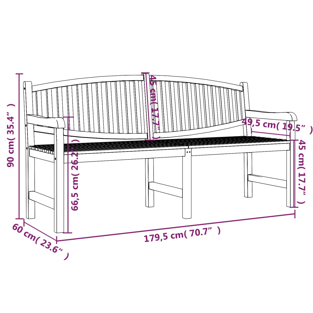 3-piece outdoor dining set solid teak