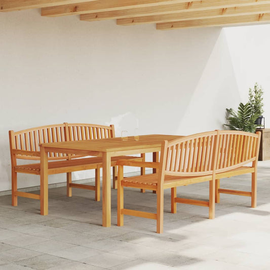 3-piece outdoor dining set solid teak