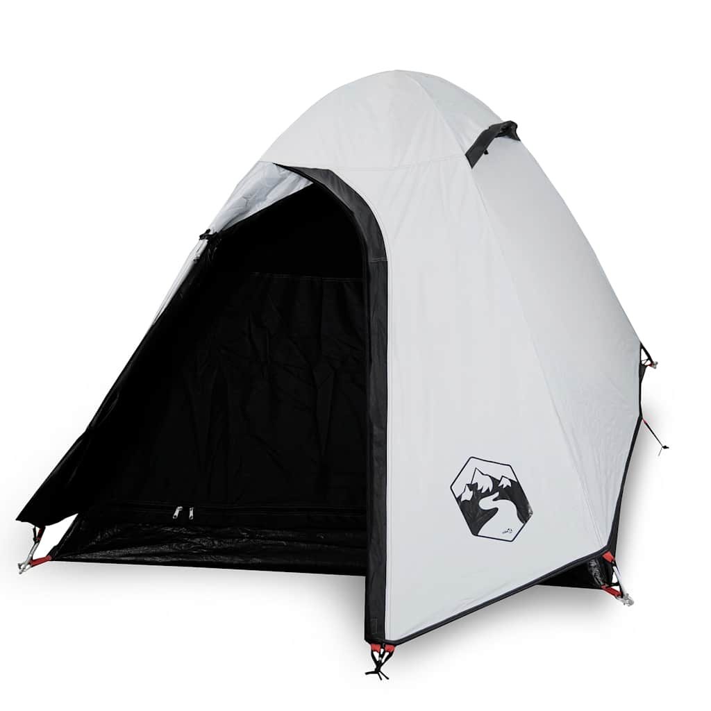 Dome tent for 2 people, white blackout fabric, waterproof