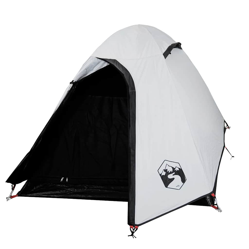 Dome tent for 2 people, white blackout fabric, waterproof