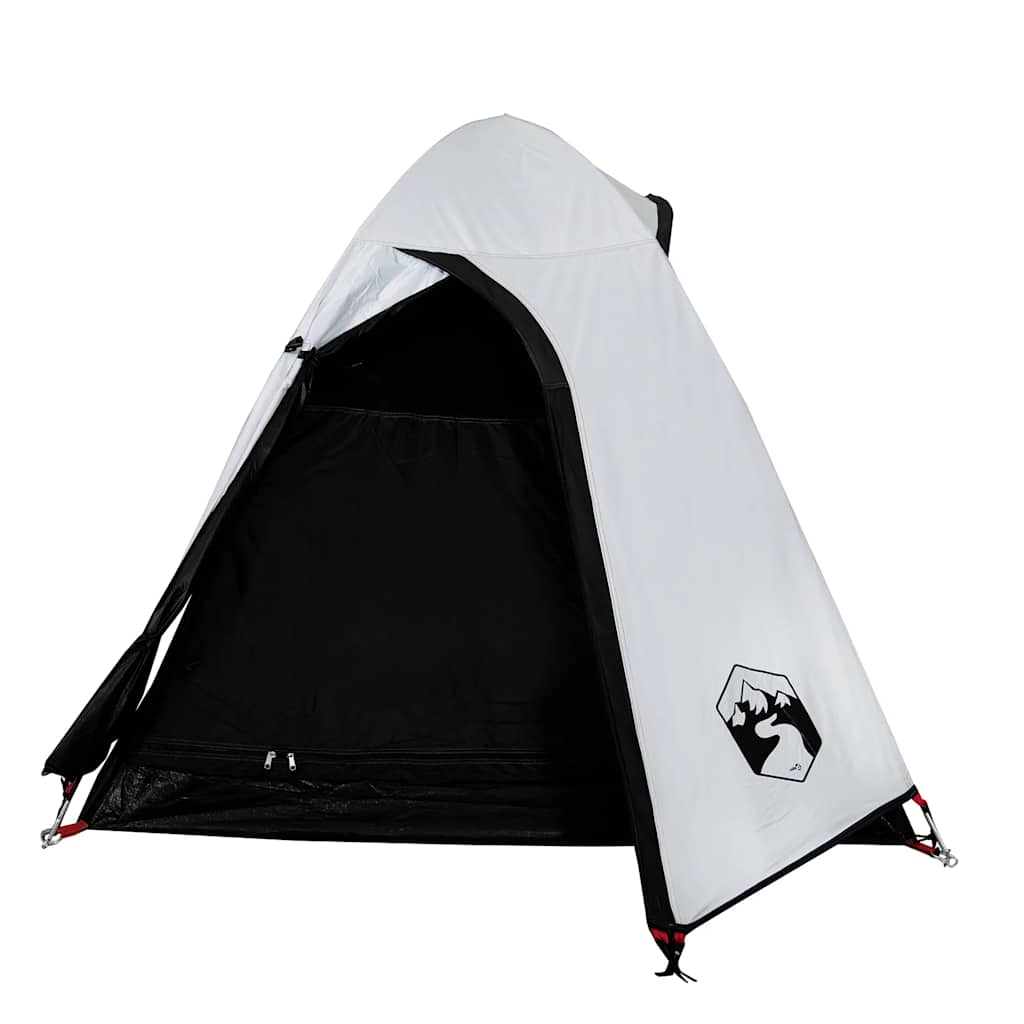 Dome tent for 2 people, white blackout fabric, waterproof