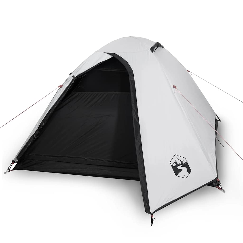 Dome tent for 2 people, white blackout fabric, waterproof