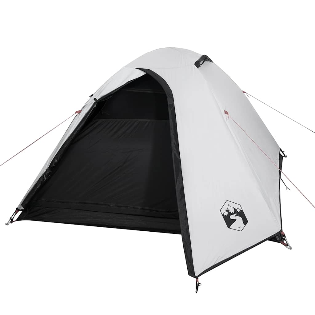 Dome tent for 2 people, white blackout fabric, waterproof