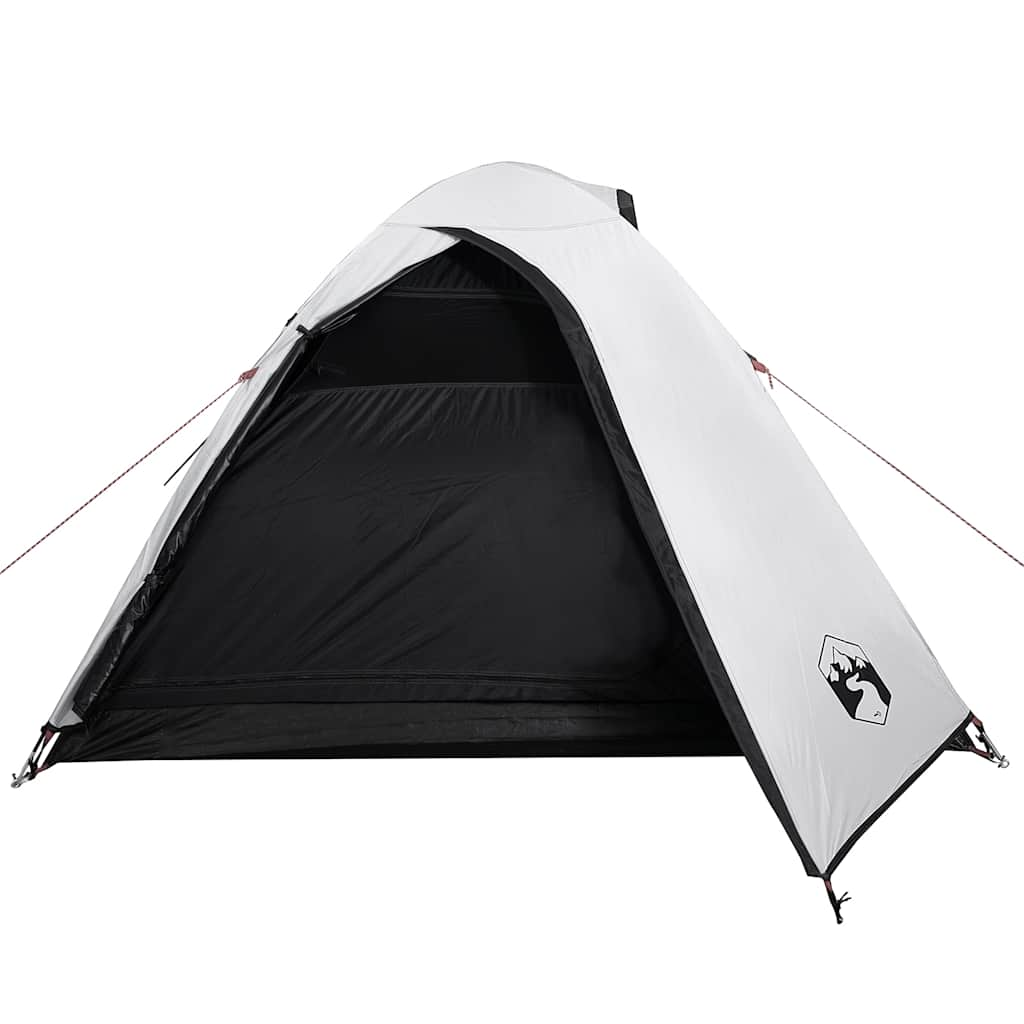 Dome tent for 2 people, white blackout fabric, waterproof