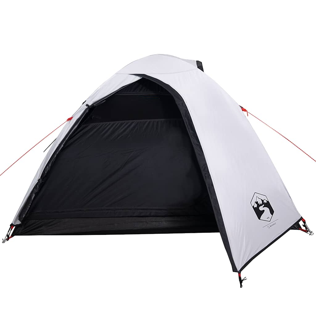 Dome tent for 4 people, white blackout fabric, waterproof