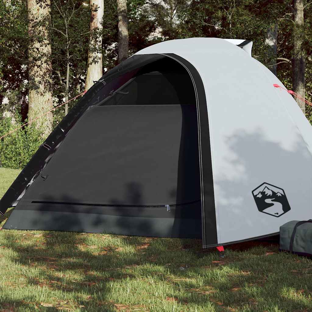 Dome tent for 4 people, white blackout fabric, waterproof