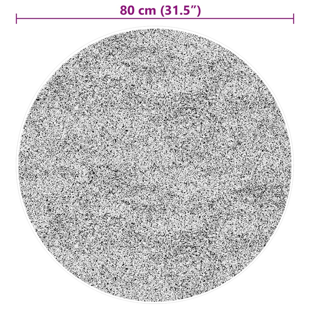 Matto HUARTE lyhytnukkainen ja pestävä kerma Ø 80 cm