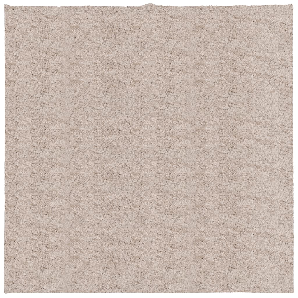 Pörrömatto PAMPLONA korkeanukka moderni beige 160x160 cm