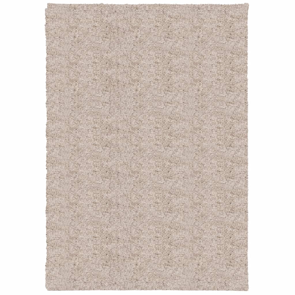 Pörrömatto PAMPLONA korkeanukka moderni beige 160x230 cm