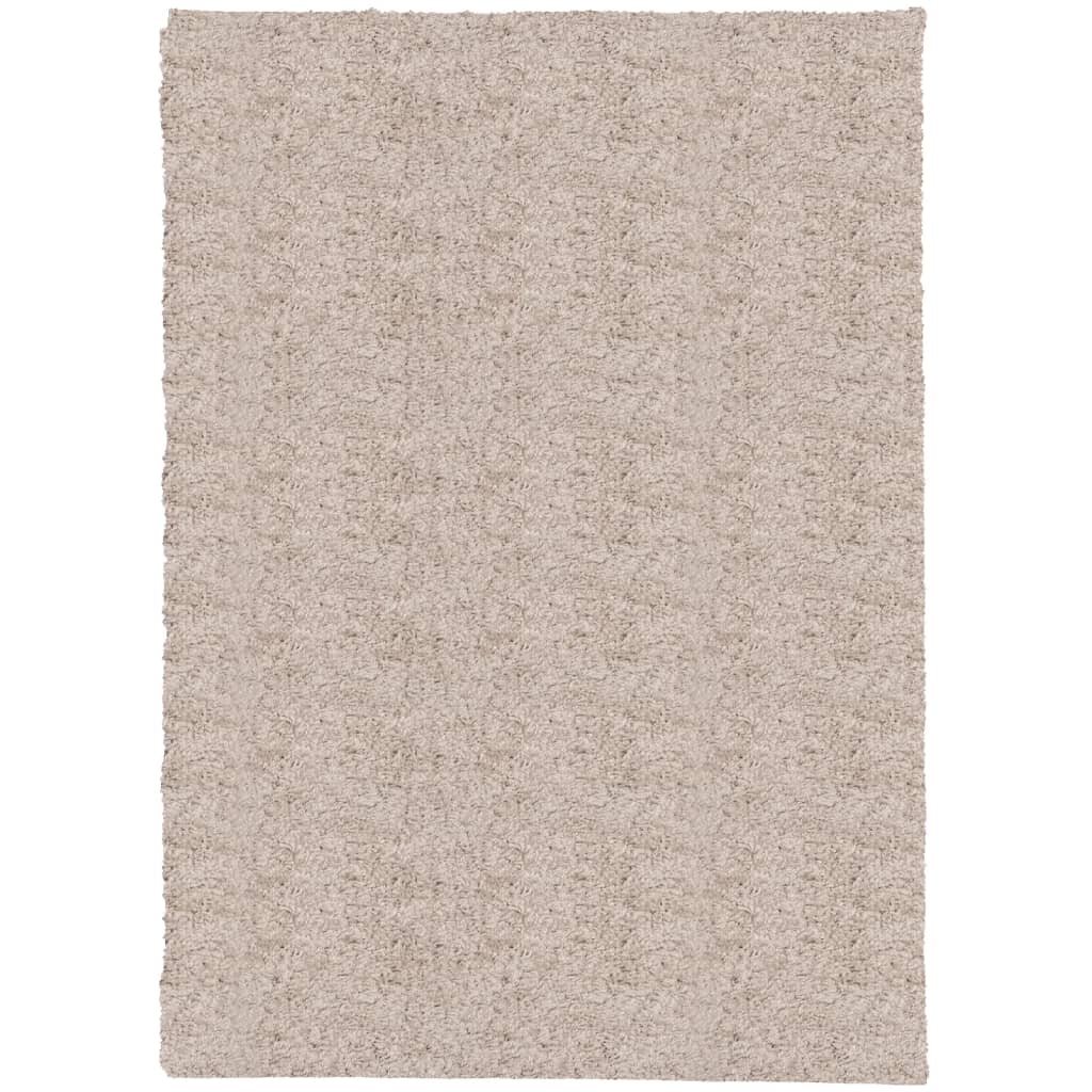 Pörrömatto PAMPLONA korkeanukka moderni beige 200x280 cm