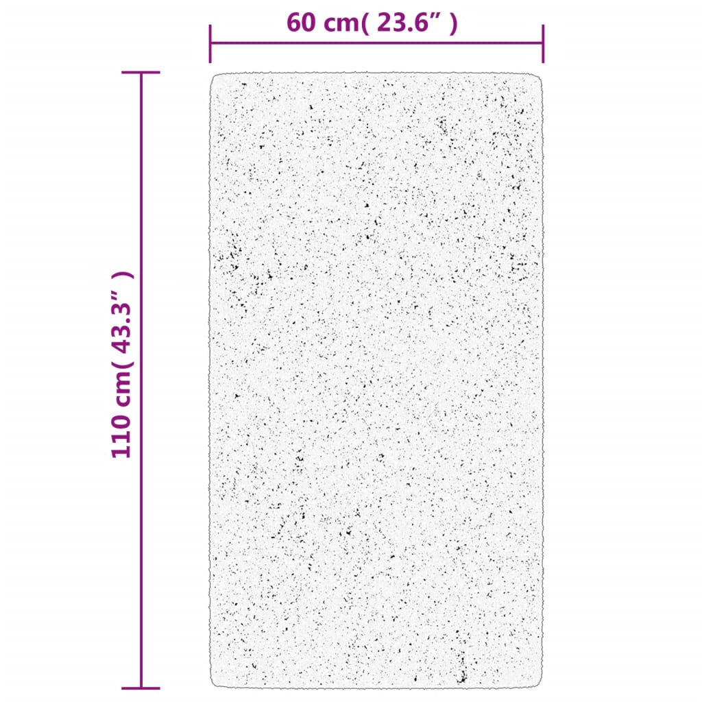 Matto OVIEDO lyhytnukkainen antrasiitti 60x110 cm