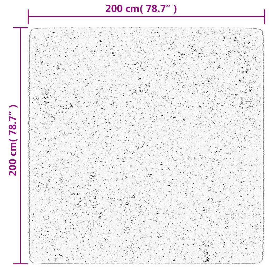 Matto OVIEDO lyhytnukkainen harmaa 200x200 cm