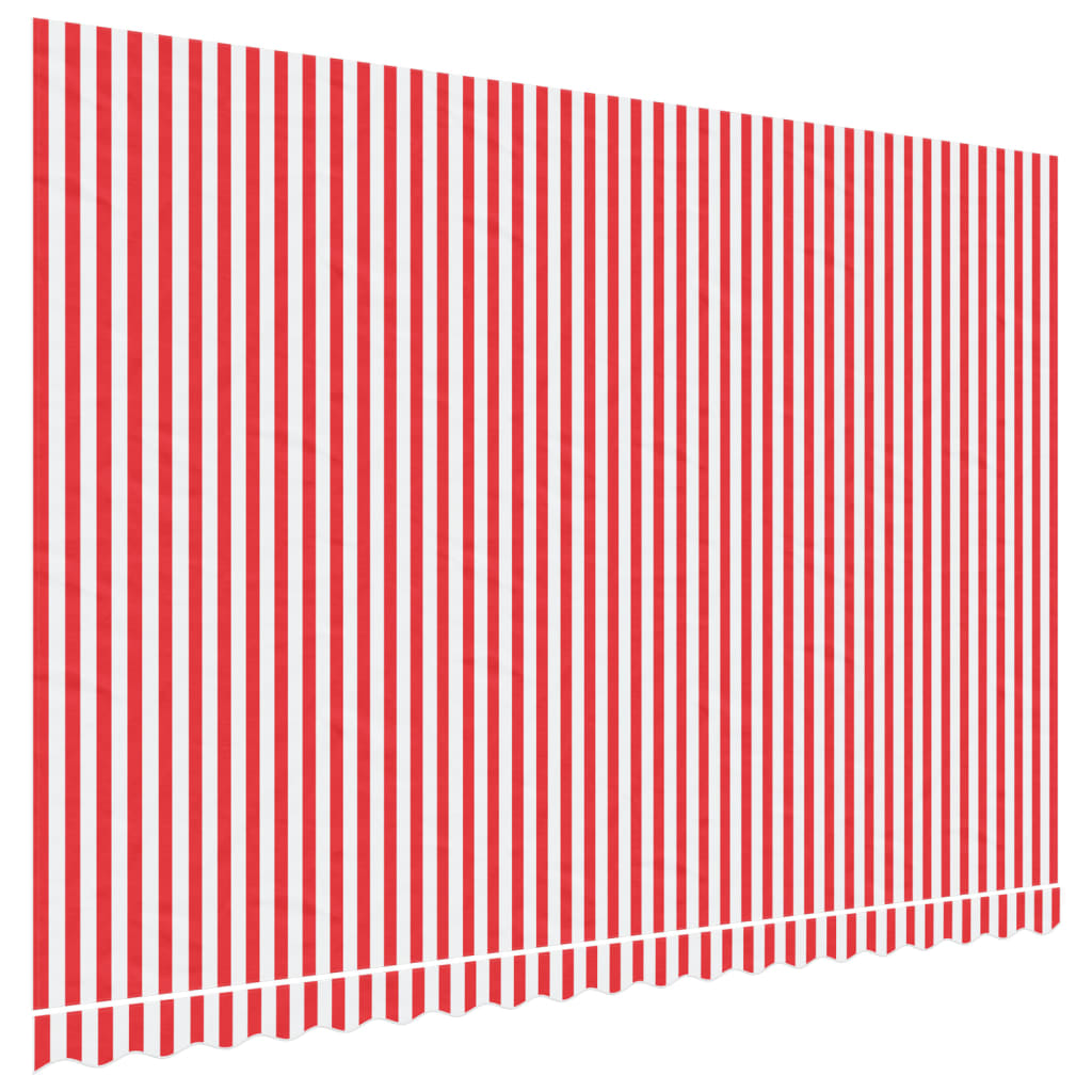 Vaihtokangas markiisiin punavalkoraidallinen 4,5x3 m