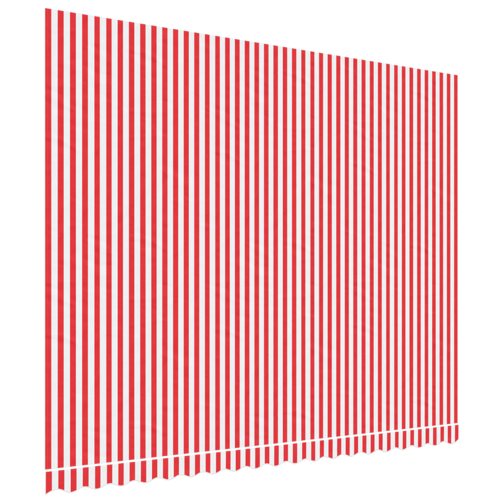 Vaihtokangas markiisiin punavalkoraidallinen 4,5x3,5 m