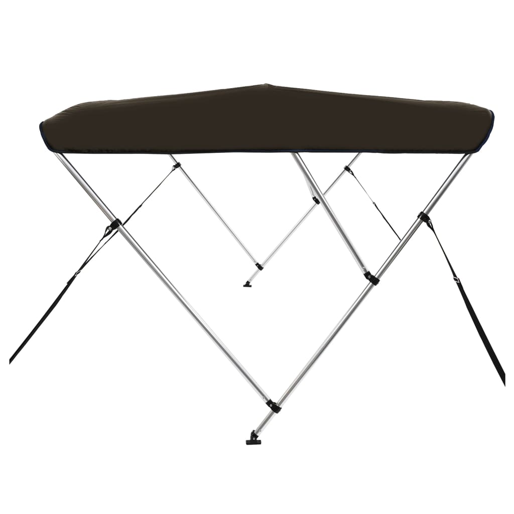 3-kaarinen Bimini-kate musta 183x140x137 cm