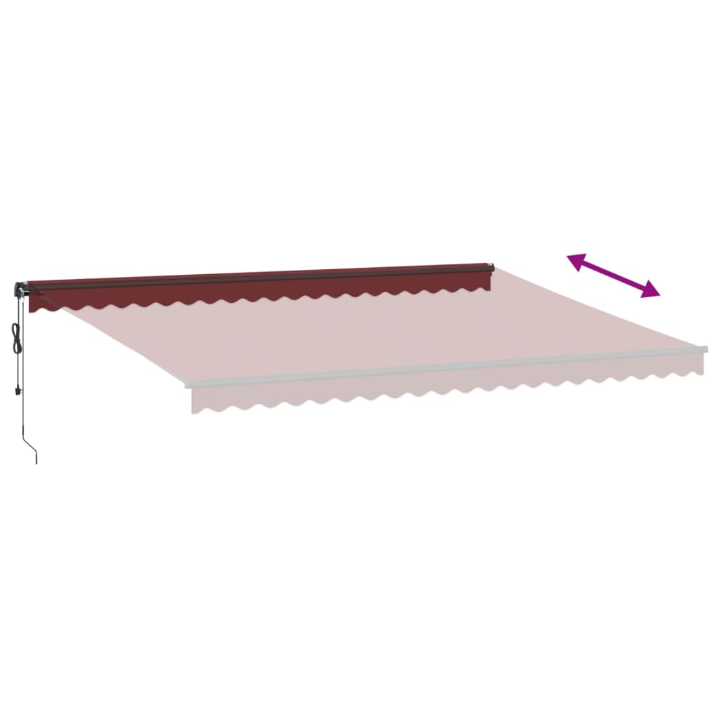 Automatische Markise Burgund 500x350 cm