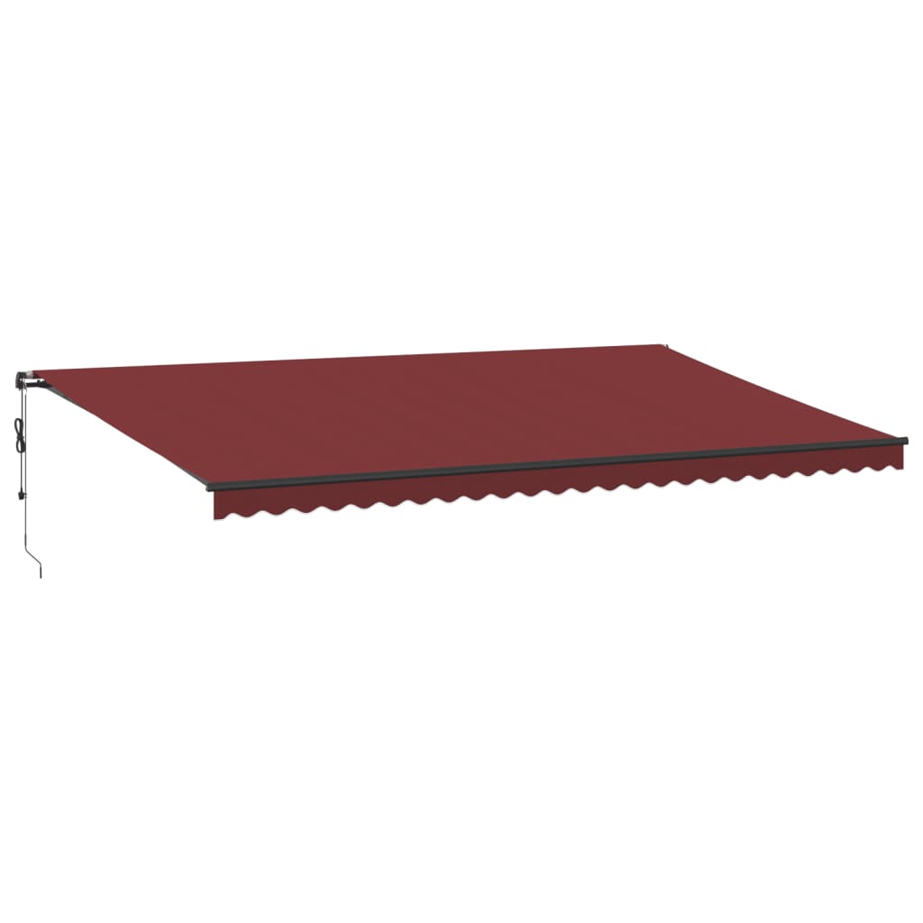 Automatic awning burgundy 600x350 cm