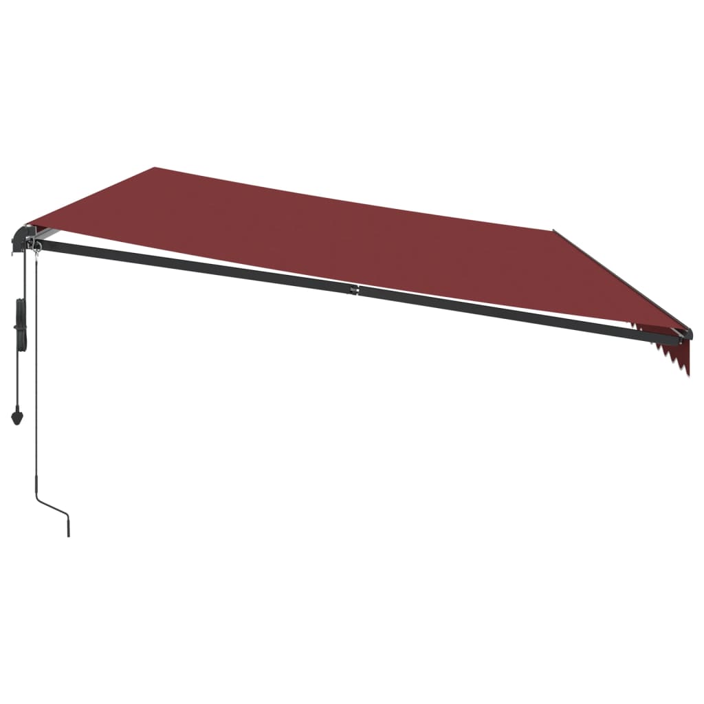 Automatic awning burgundy 600x350 cm