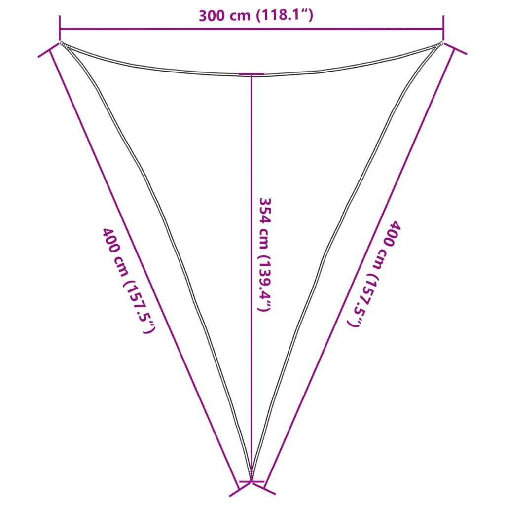 Aurinkopurje vaaleanharmaa 3x4x4 m 100% Oxford polyesteri