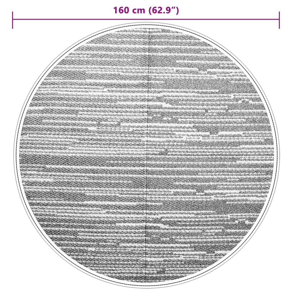 Ulkomatto harmaa Ø160 cm PP