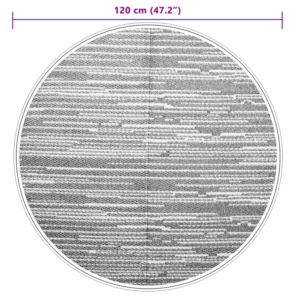 Ulkomatto ruskea Ø120 cm PP