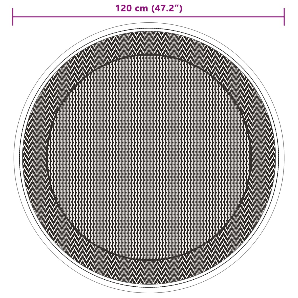 Ulkomatto vihreä Ø120 cm PP