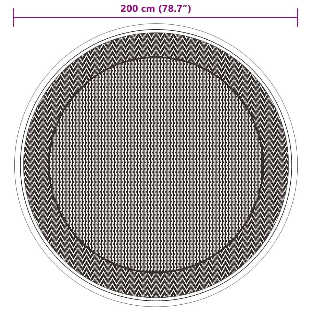 Ulkomatto vihreä Ø200 cm PP