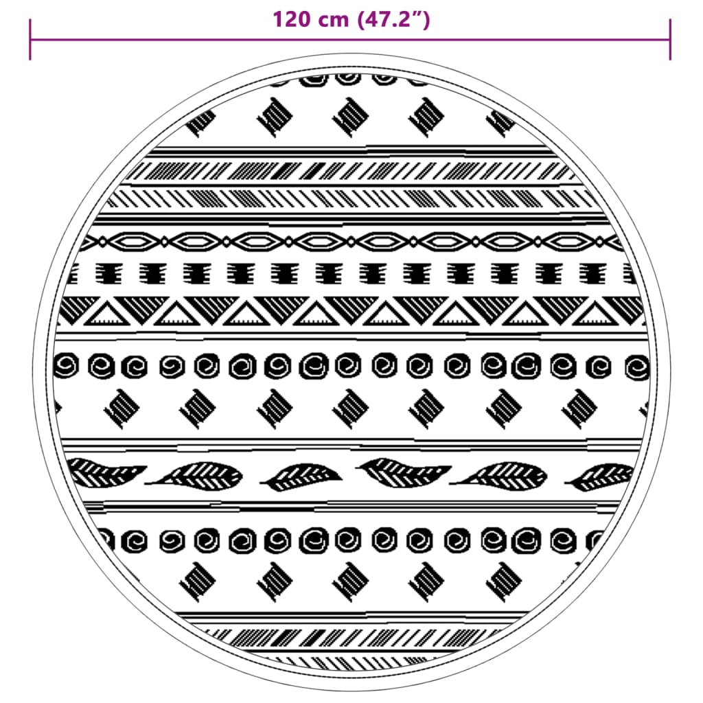 Ulkomatto harmaa Ø120 cm PP