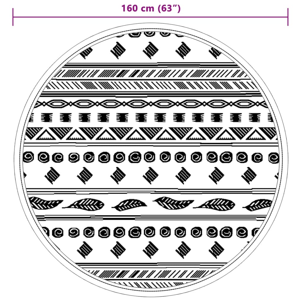 Ulkomatto harmaa Ø160 cm PP