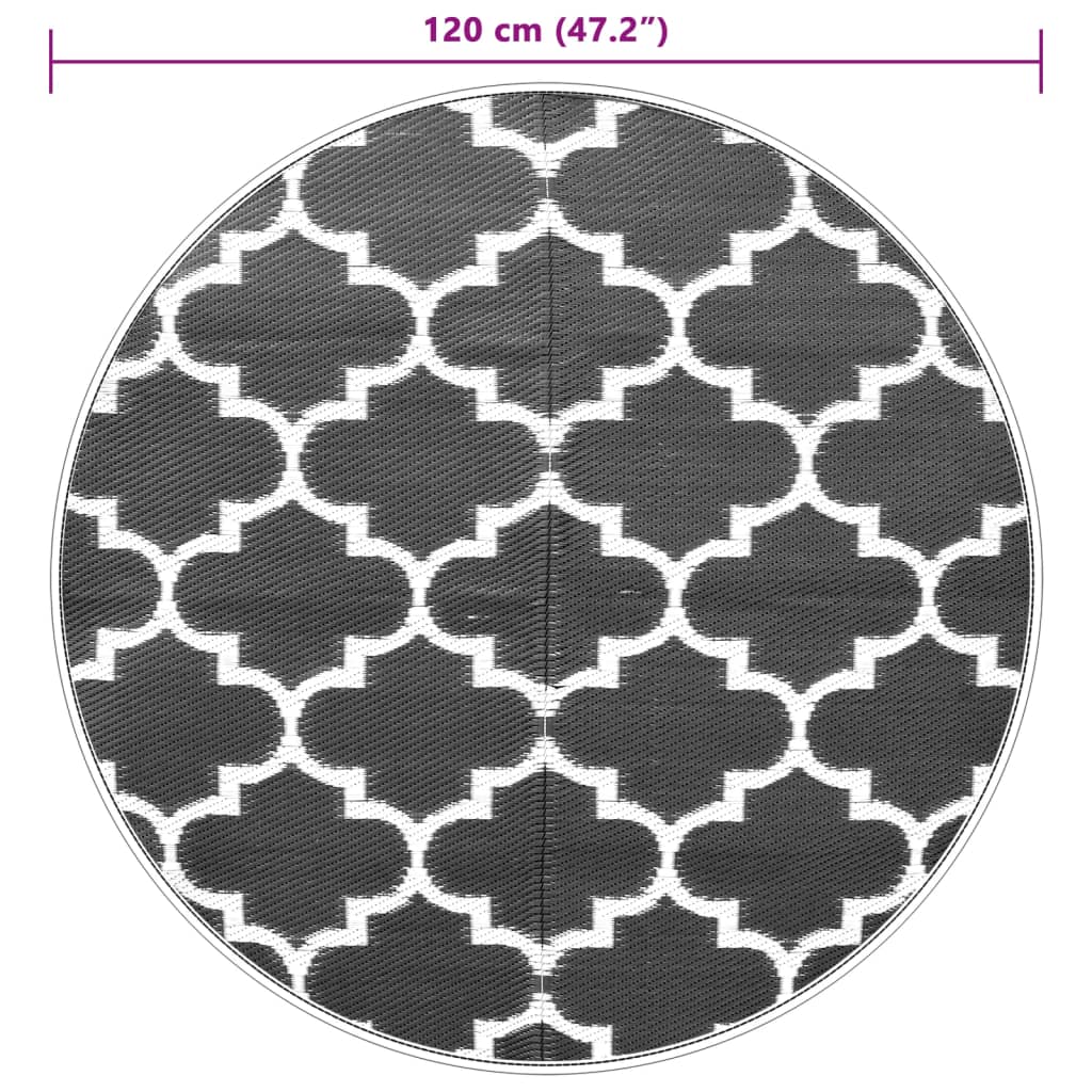 Ulkomatto sininen Ø120 cm PP