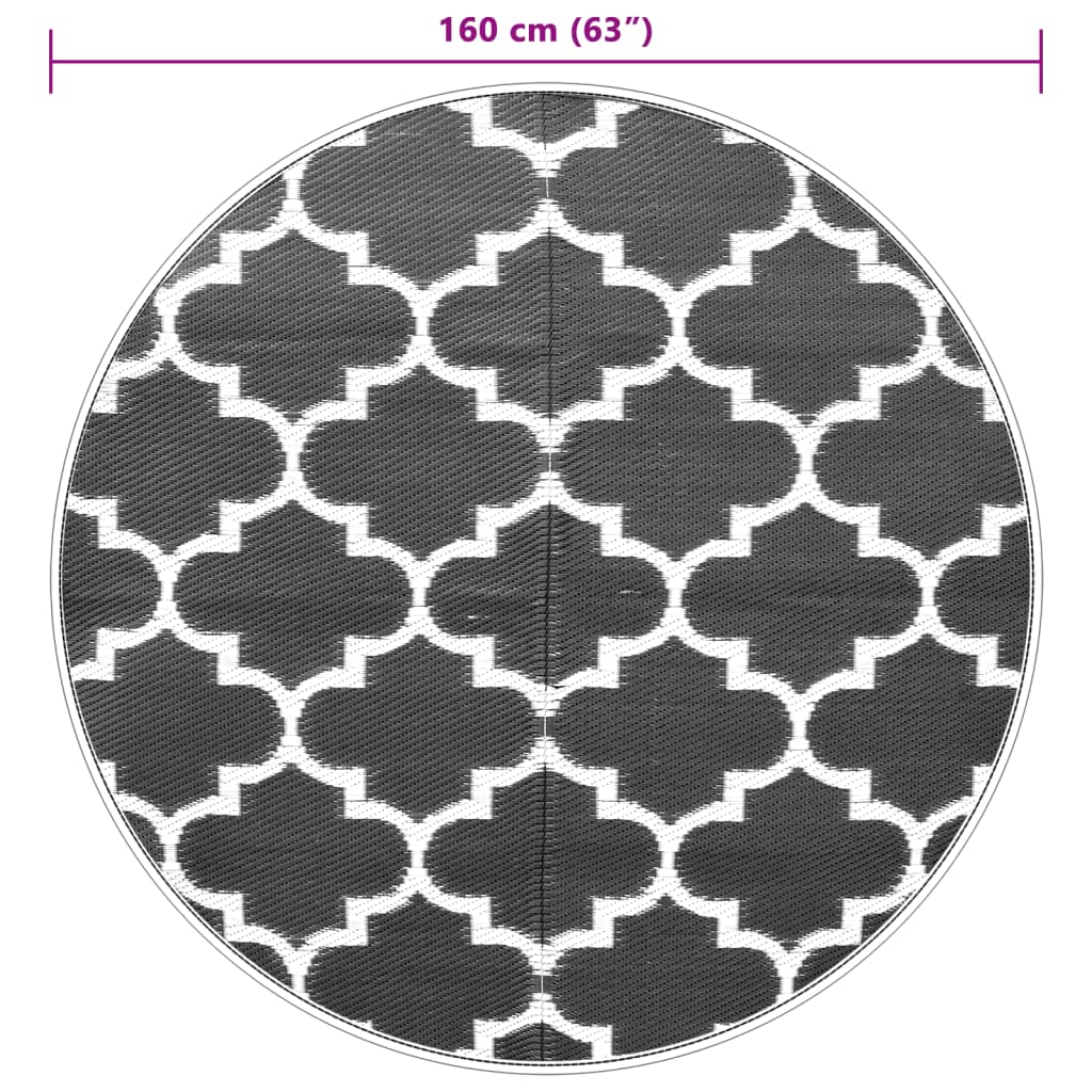 Ulkomatto sininen Ø160 cm PP