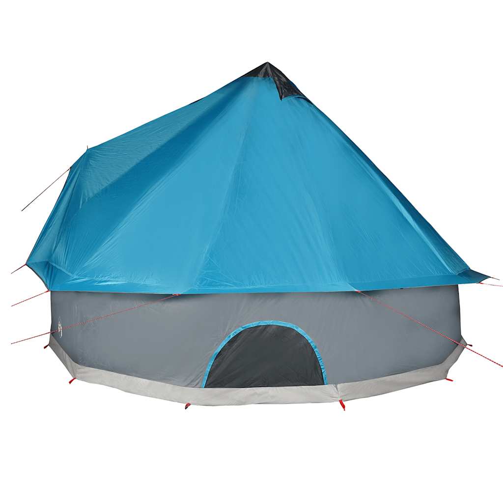 Family tent teepee for 8 people blue waterproof