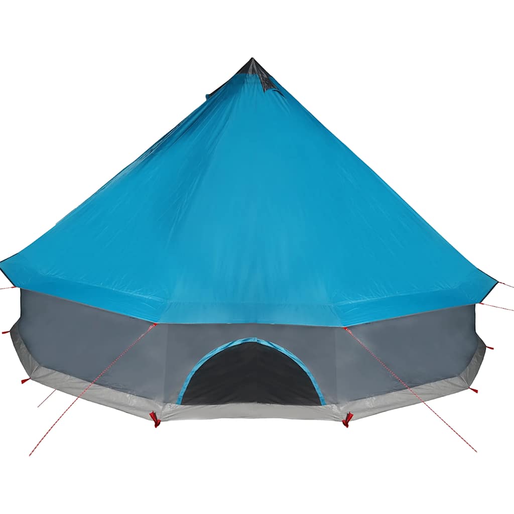 Family tent teepee for 8 people blue waterproof